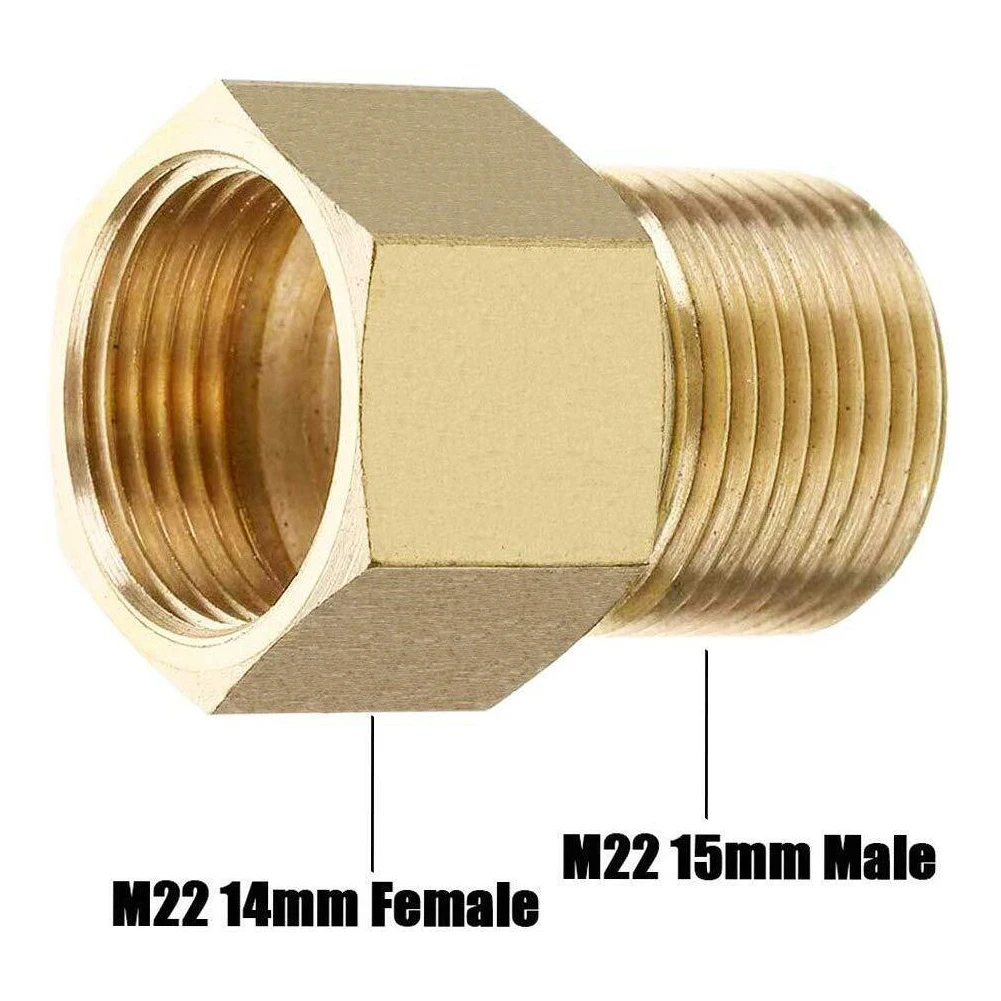 2Pcs Coupler Pressure Washer Hose Connector Brass M22 Male 15mm To Female 14mm Thread Adapter 4500 PSI Watering Tool Accessories
2Pcs Coupler Pressure Washer Hose Connector Brass M22 Male 15mm To Female 14mm Thread Adapter 4500 PSI Watering Tool Accessories