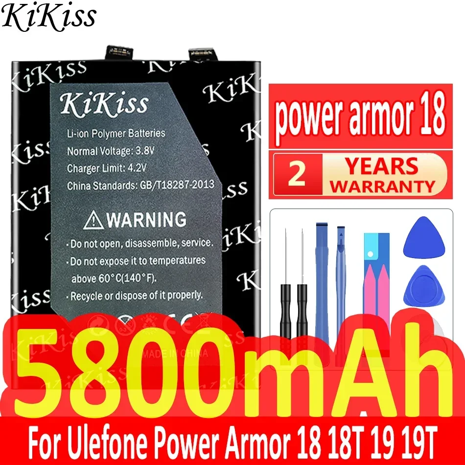 5800mAh KiKiss Powerful Battery power armor18 For Ulefone Power Armor 18 18T 19 19T Armor19
5800mAh KiKiss Powerful Battery power armor18 For Ulefone Power Armor 18 18T 19 19T Armor19