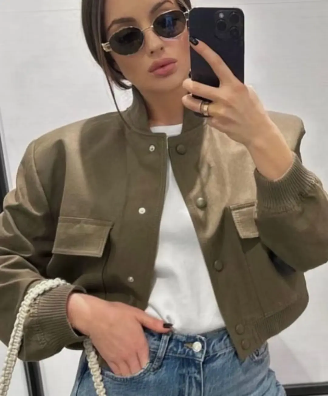 WYBLZ Women Fashion Cropped Jacket with Pockets Vintage Solid Long Sleeves Button Jackets Coats Spring Female Casual Streetwear
WYBLZ Women Fashion Cropped Jacket with Pockets Vintage Solid Long Sleeves Button Jackets Coats Spring Female Casual Streetwear