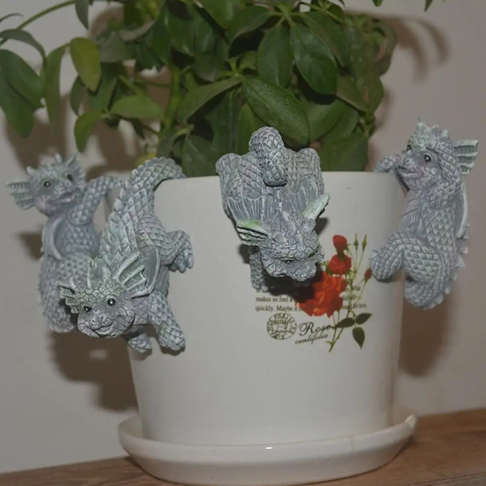 4Pcs Dragon Ornament Synthetic Resin Realistic Dragon Statue Flower Pots Hanging Dragon Figurines For Patio Lawn Yard
4Pcs Dragon Ornament Synthetic Resin Realistic Dragon Statue Flower Pots Hanging Dragon Figurines For Patio Lawn Yard