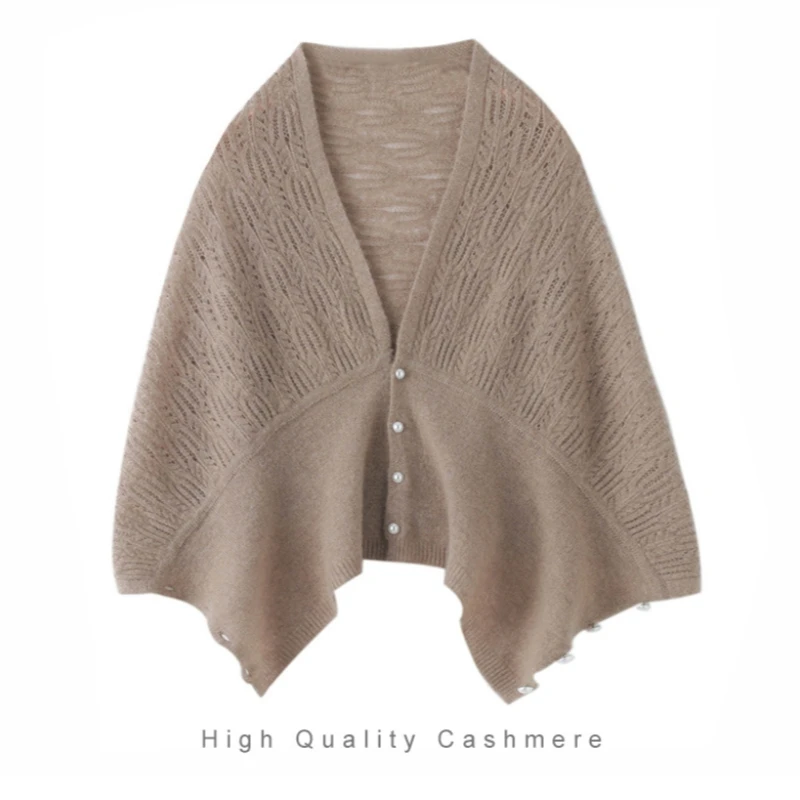 

Winter Spring High-quality Cashmere Shawl Women's Scarf Soft Warm Neck Scarves Fashion Mantles Versatile Knitted Poncho Wraps