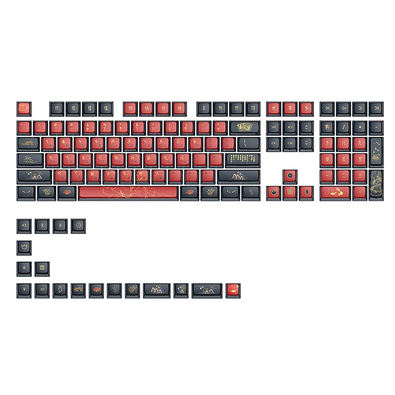 

126 Keys JIUWEI PBT Jelly Keycaps Set GK7 Profile Custom Keycaps for 61/63/64/68/75/84/87/96/980/104/108 Mechanical Key