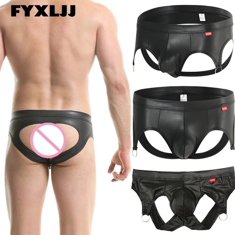 FYXLJJ 1/5pcs Men Sexy Underwear PU Leather Metal Ring Jock Strap Underpant Gay Male Faux Leather Buttocks Hollow Thongs Panties
FYXLJJ 1/5pcs Men Sexy Underwear PU Leather Metal Ring Jock Strap Underpant Gay Male Faux Leather Buttocks Hollow Thongs Panties