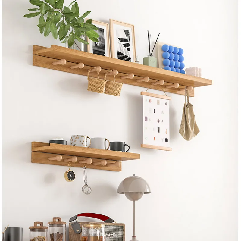 

Living Room Solid Wood Storage Rack Multifunctional Partition Holder Foyer Creative Clothes Hands Stable Load-bearing Coat Stand