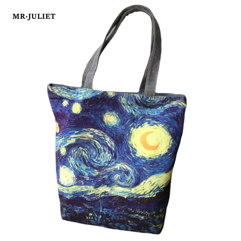 MR·JULIET New Wear-resistant Canvas Shoulder Bag Star Pattern Handbag Shopping Bag
MR·JULIET New Wear-resistant Canvas Shoulder Bag Star Pattern Handbag Shopping Bag