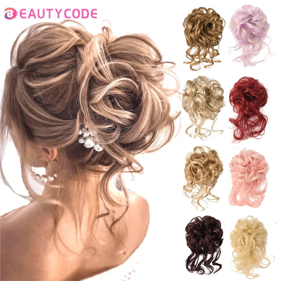BEAUTYCODE Synthetic Curly Scrunchie Chignon With Rubber Band Brown Blone Gray Hair Ring Messy Bun Wrap On Hairpieces Extensions
BEAUTYCODE Synthetic Curly Scrunchie Chignon With Rubber Band Brown Blone Gray Hair Ring Messy Bun Wrap On Hairpieces Extensions