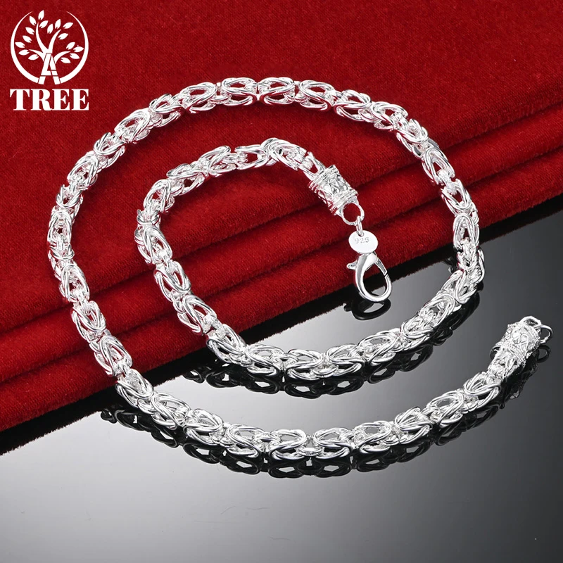 ALITREE 925 Sterling Silver Necklace For Woman Man Geometry Dragon Bone Chain Trendy Party Birthday Gift Wedding Fashion Jewelry
ALITREE 925 Sterling Silver Necklace For Woman Man Geometry Dragon Bone Chain Trendy Party Birthday Gift Wedding Fashion Jewelry