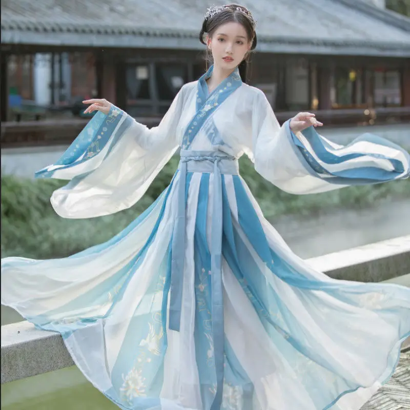 Original Hanfu Women's Antique Cross Neck Waist Length Ru Skirt Spring Autumn Style Temperament Super Immortal Long Dress Set
Original Hanfu Women's Antique Cross Neck Waist Length Ru Skirt Spring Autumn Style Temperament Super Immortal Long Dress Set