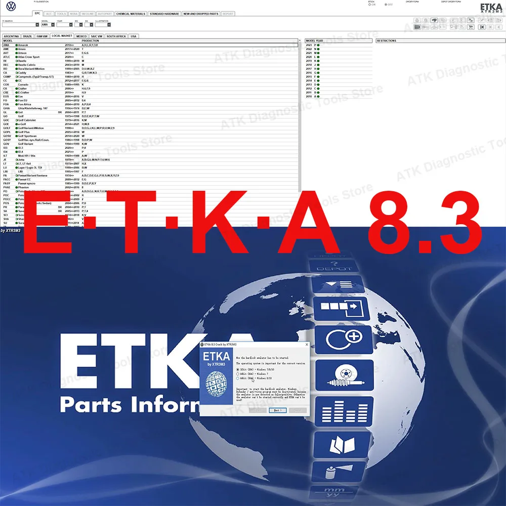 

Новинка ELSAWIN 6,0 + Etka для A-udi для детской модели, программное обеспечение для ремонта автомобилей, Каталог электронных запчастей, Видео установки