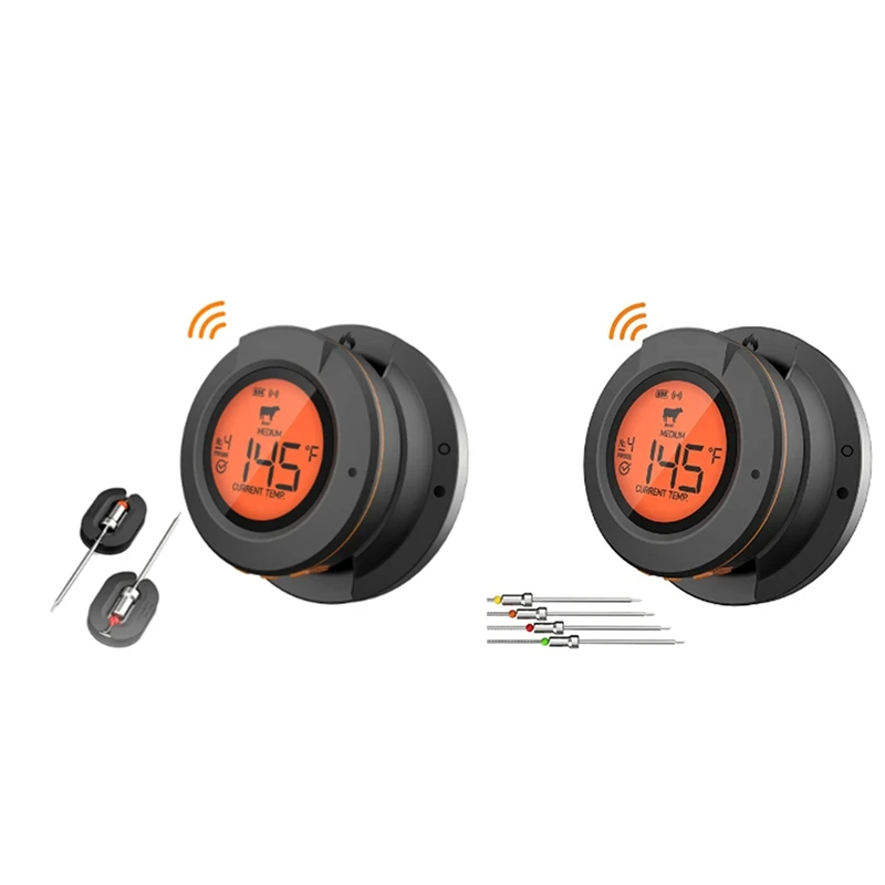 Food Cooking Bluetooth Wireless BBQ Remote Thermometer Probes Smart Digital Bluetooth Barbecue Thermometer
Food Cooking Bluetooth Wireless BBQ Remote Thermometer Probes Smart Digital Bluetooth Barbecue Thermometer