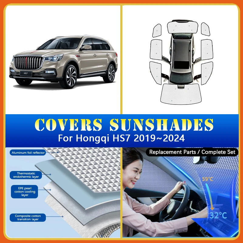 Car Sunshade Covers For Hongqi HS7 2019-2024 Curtains On Car Windows Summer Sunscreen Window Coverage Sunshades Auto Accessories
Car Sunshade Covers For Hongqi HS7 2019-2024 Curtains On Car Windows Summer Sunscreen Window Coverage Sunshades Auto Accessories