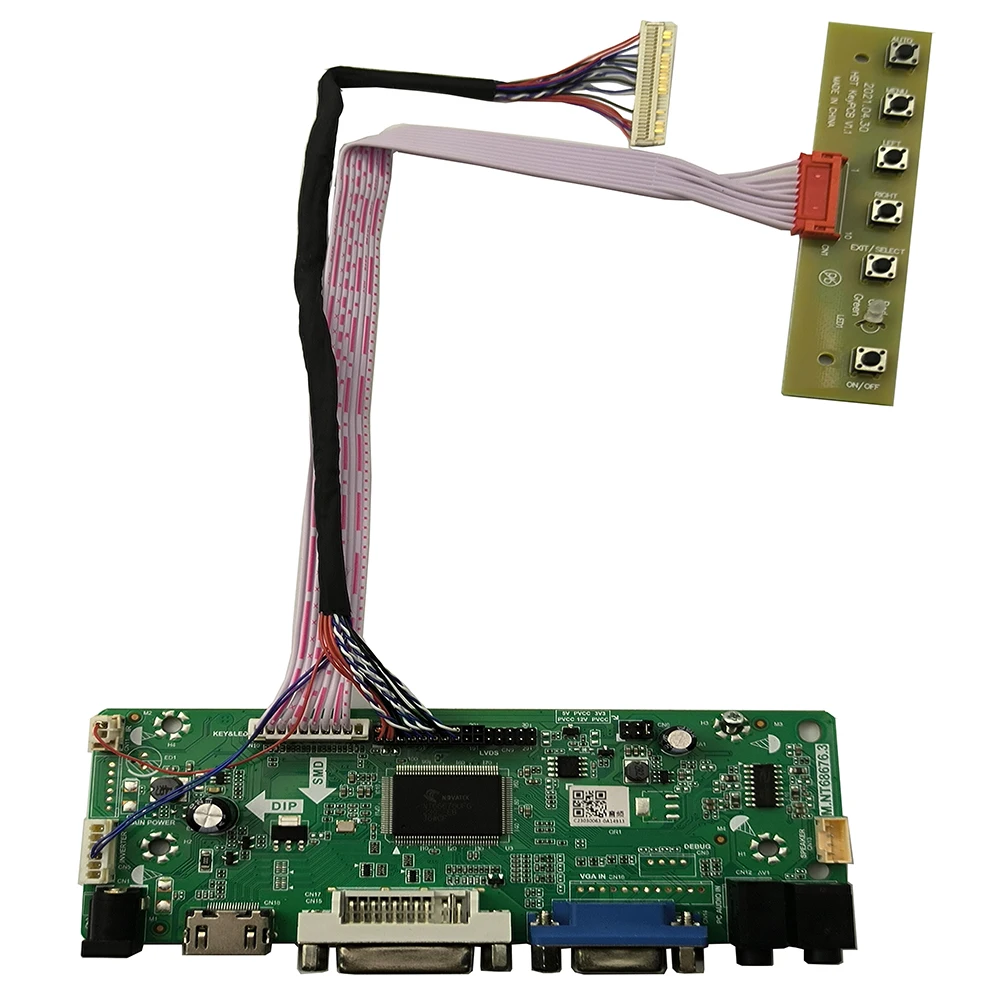 Новая плата драйвера управления аудиосигналом HDMI + VGA + DVI + для 10 дюймов HSD100IFW1-F01 F00 F03 1024X60 0 ЖК-дисплей
Новая плата драйвера управления аудиосигналом HDMI + VGA + DVI + для 10 дюймов HSD100IFW1-F01 F00 F03 1024X60 0 ЖК-дисплей
