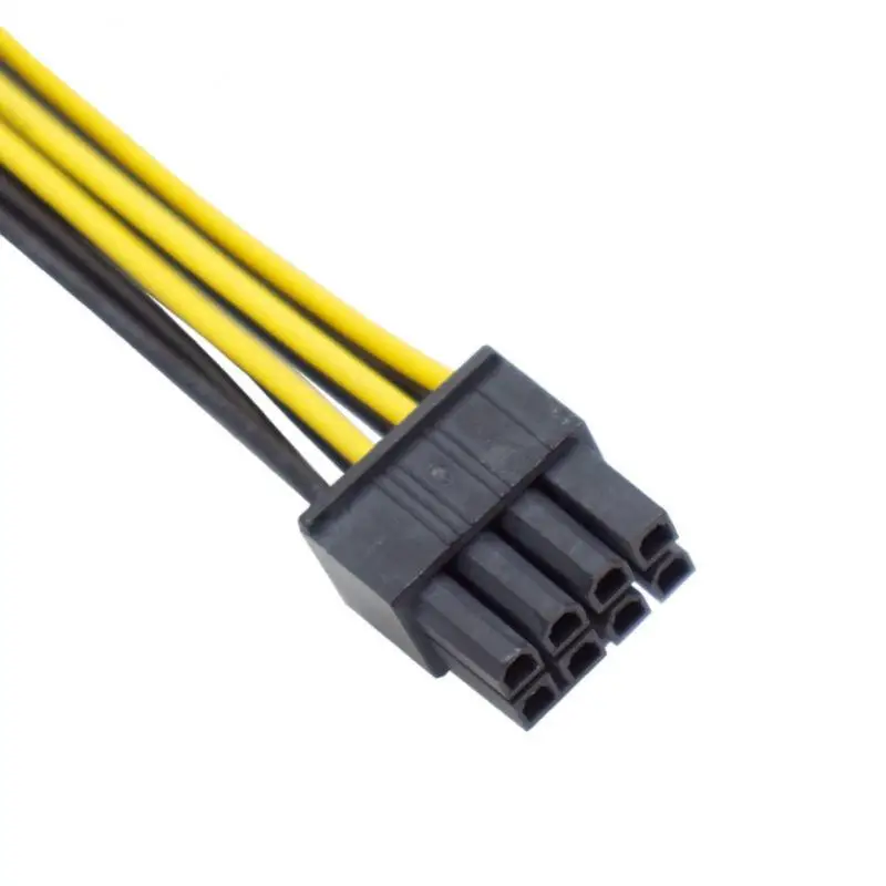 

18cm 8Pin to Dual 4Pin Video Card Power Cord 180W Y Shape 8 Pin PCI Express To Dual 4 Pin Molex Graphics Card Power Cable