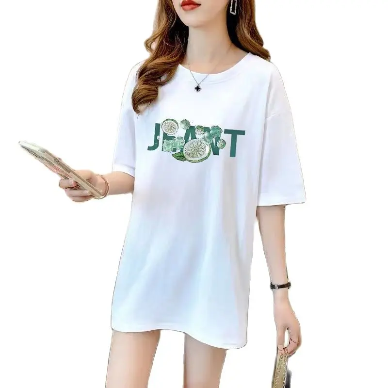 Shortsleeved T-shirt women's Summer New Korean Version Of Loose And Versatile Casual Fashion Is Thin Printed Half-sleeve Blouse
Shortsleeved T-shirt women's Summer New Korean Version Of Loose And Versatile Casual Fashion Is Thin Printed Half-sleeve Blouse