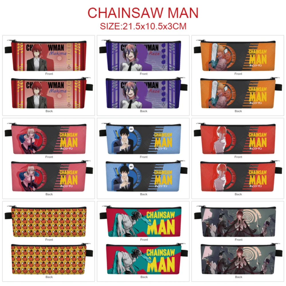 Chainsaw Man Cartoon PU Pencil Bag Boys Girls Anime Small pen bag School Supplies Layer Storage Bags
Chainsaw Man Cartoon PU Pencil Bag Boys Girls Anime Small pen bag School Supplies Layer Storage Bags