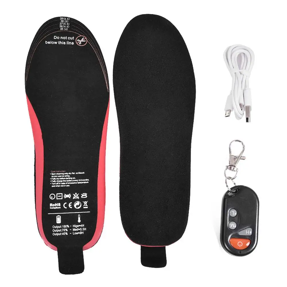 USB Rechargeable Heated Insole With Remote Control Foot Warmer Can Be Cut For Hunting Fishing Hiking Camping
USB Rechargeable Heated Insole With Remote Control Foot Warmer Can Be Cut For Hunting Fishing Hiking Camping