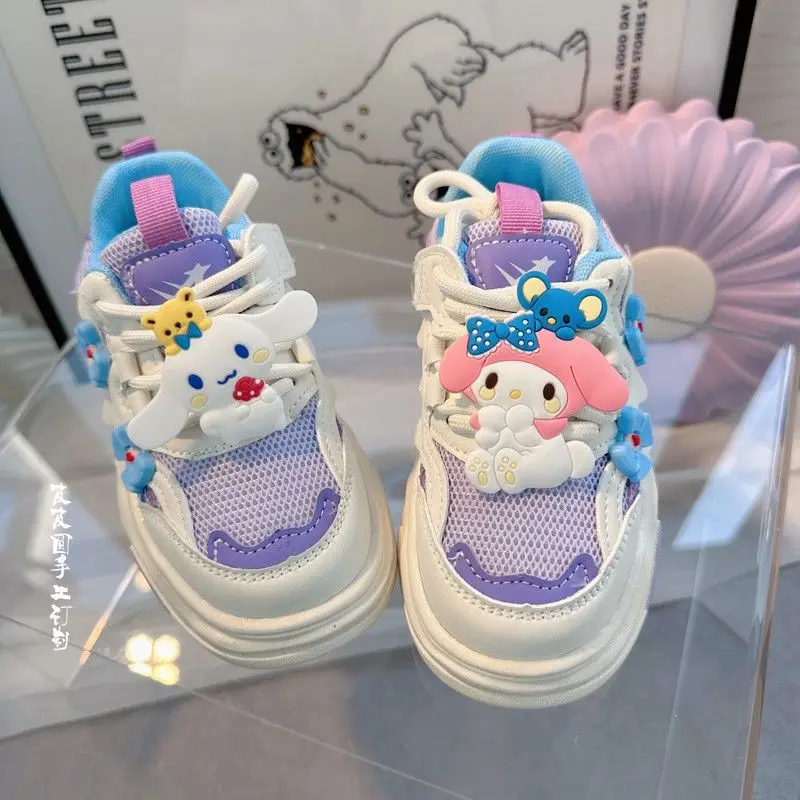 Kawaii Sanrio My Melody Cinnamoroll Cute Cartoon Girl's Sports Shoes Thin Section Spring Autumn New Mesh Breathable Casual Shoes
Kawaii Sanrio My Melody Cinnamoroll Cute Cartoon Girl's Sports Shoes Thin Section Spring Autumn New Mesh Breathable Casual Shoes