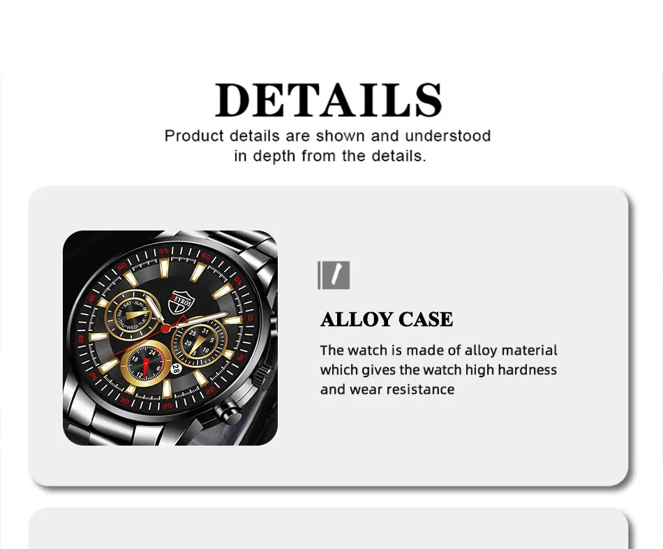 Fashion Men's Watches Business Stainless Steel Quartz Wrist Watch Male Casual Date Luminous Leather Bracelet Clock Fashion Men's Watches Business Stainless Steel Quartz Wrist Watch Male Casual Date Luminous Leather Bracelet Clock