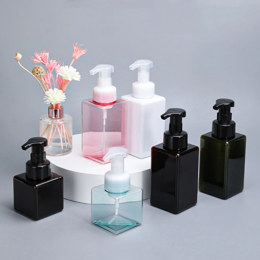 450ml PETG Square Foaming Bottle Travel Portable Refillable Foam Pump Bottle for Shampoo Shower Gel Bathroom Use Cosmetic Packag
450ml PETG Square Foaming Bottle Travel Portable Refillable Foam Pump Bottle for Shampoo Shower Gel Bathroom Use Cosmetic Packag