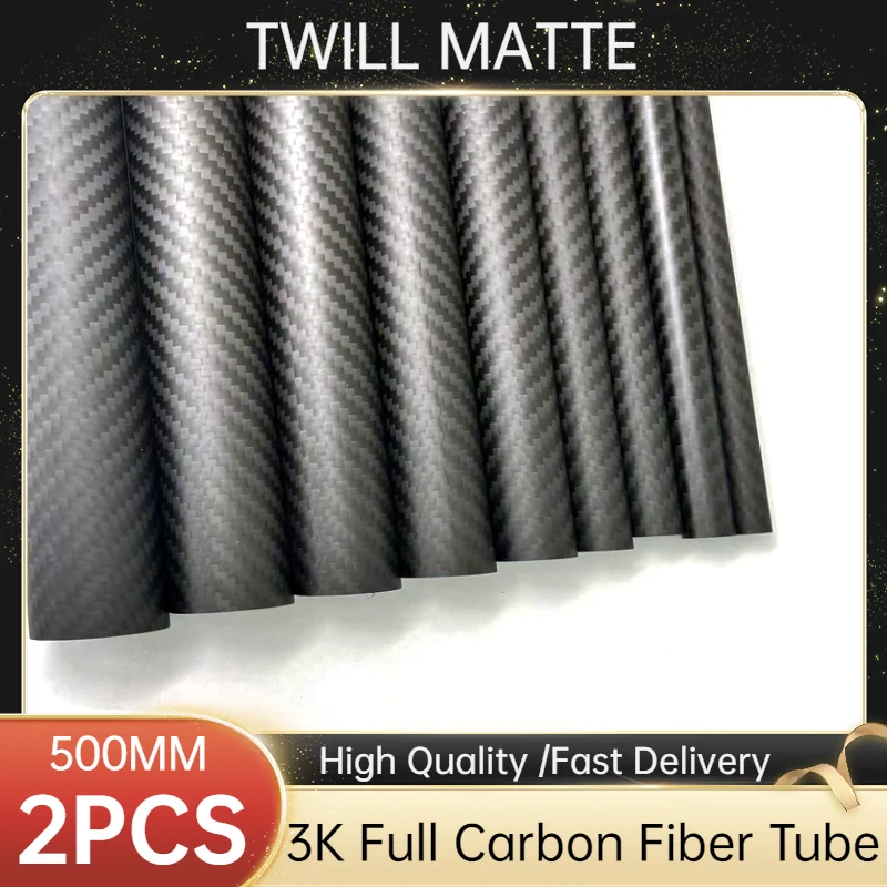 3k Carbon Fiber Tube, Twill Matte, Length:500mm, Wall Thickness: 3mm,Calibre: 12mm-48mm RC Airplane Models Accessories. 
3k Carbon Fiber Tube, Twill Matte, Length:500mm, Wall Thickness: 3mm,Calibre: 12mm-48mm RC Airplane Models Accessories.