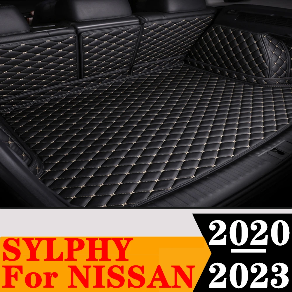 

Custom Full Set Rear Cargo Liner Car Trunk Mat For Nissan Sylphy 2023 2022 2021 2020 Rear Cargo Liner Tail Boot Tray luggage Pad