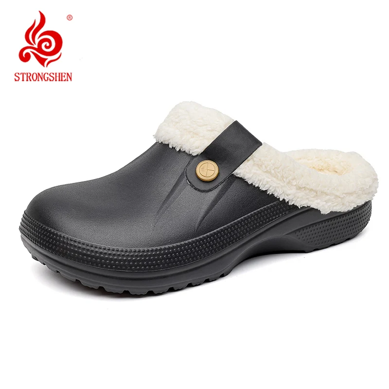 STRONGSHEN Winter Men Cotton Slippers PU Leather Shoes Couple Waterproof Non-Slip Thick Soled Indoor Home Plus Warm Shoes
STRONGSHEN Winter Men Cotton Slippers PU Leather Shoes Couple Waterproof Non-Slip Thick Soled Indoor Home Plus Warm Shoes