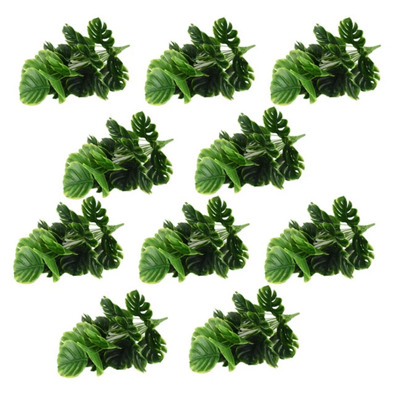 10Pcs 18 Prongs Artificial Plants Green Palm Leaf Monstera For Garden Room Balcony Decoration Plastic Plants
10Pcs 18 Prongs Artificial Plants Green Palm Leaf Monstera For Garden Room Balcony Decoration Plastic Plants