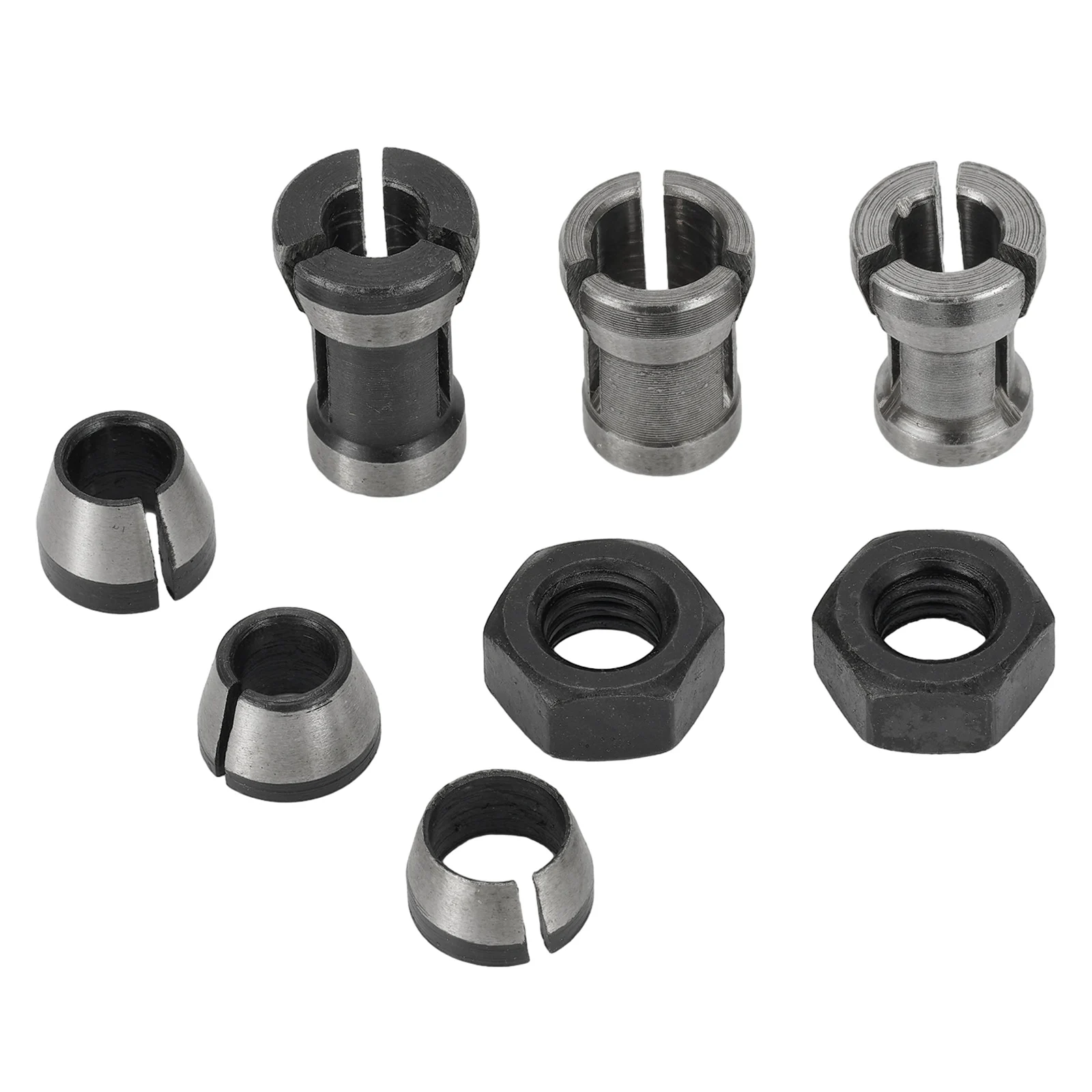 8pcs Router Bit Collet Chuck Adapter CNC With Clamping Nuts 6/6.35/8mm For Engraving Machine Wood Router Trimming Power Tools
8pcs Router Bit Collet Chuck Adapter CNC With Clamping Nuts 6/6.35/8mm For Engraving Machine Wood Router Trimming Power Tools
