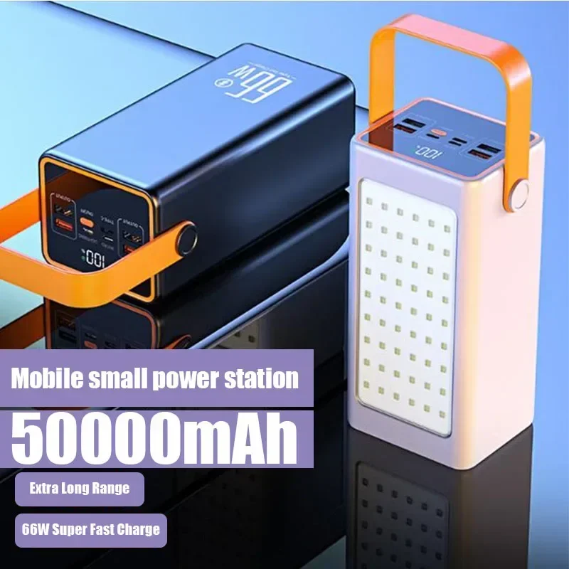 Power Bank 50000mAh High Capacity 66W Fast Charger Powerbank for IPhone Laptop Batterie Externe LED Camping Light Flashlight
Power Bank 50000mAh High Capacity 66W Fast Charger Powerbank for IPhone Laptop Batterie Externe LED Camping Light Flashlight