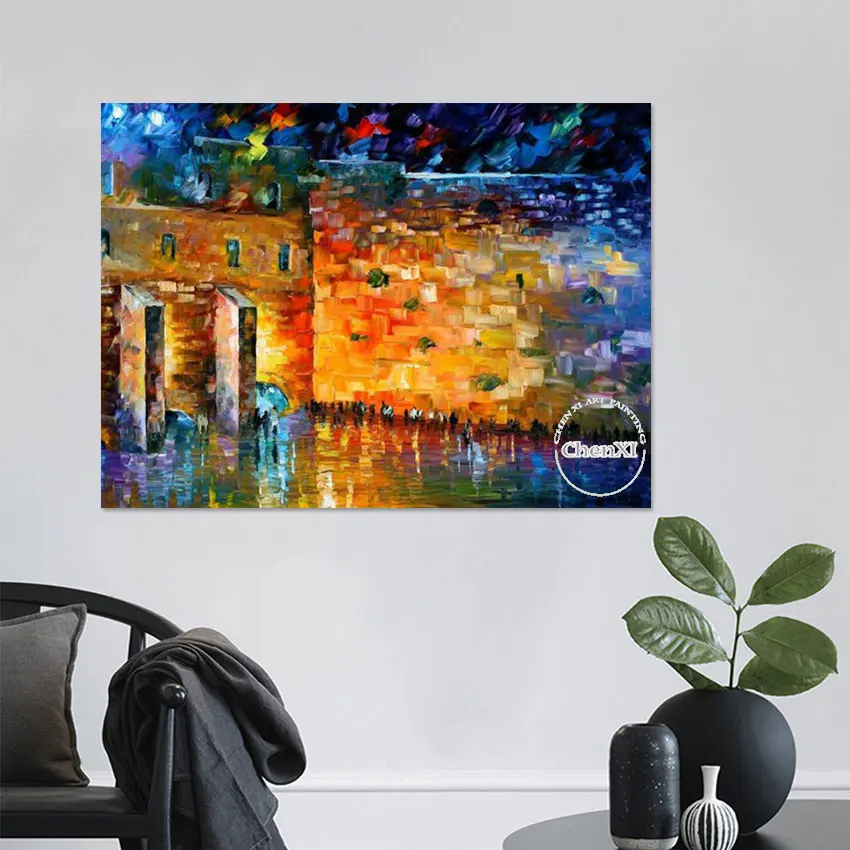 Colorful Palette Knife Abstract Painting Street Night Scenery Canvas Handmade Oil Painting Luxruy Wall Hangings Murals Art
Colorful Palette Knife Abstract Painting Street Night Scenery Canvas Handmade Oil Painting Luxruy Wall Hangings Murals Art