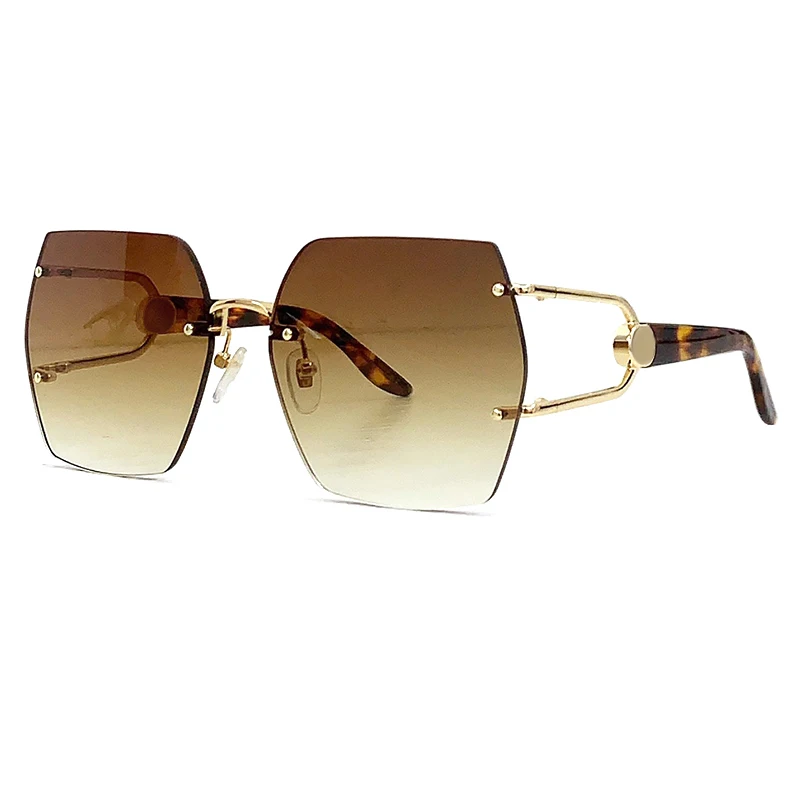 Rimless Large Square Sunglasses For Women Men Luxury Brand Retro Sun Glasses Fashion Gradient Shades UV400 Oculos De Sol
Rimless Large Square Sunglasses For Women Men Luxury Brand Retro Sun Glasses Fashion Gradient Shades UV400 Oculos De Sol