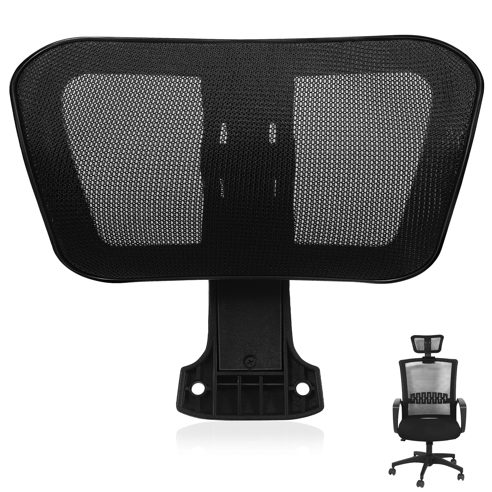 

Computer Chair Headrest Office Pillow Chairs Black Frame Pillows Neck Support Net Protection Adjustable Lift Accessories