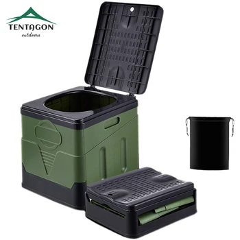 야외 캠핑용 휴대용 접이식 변기, 성인용 변기, 어린이 커버 디자인 시트 변기, 재사용 가능한 변기, 피크닉 자동차 여행 상품 이미지