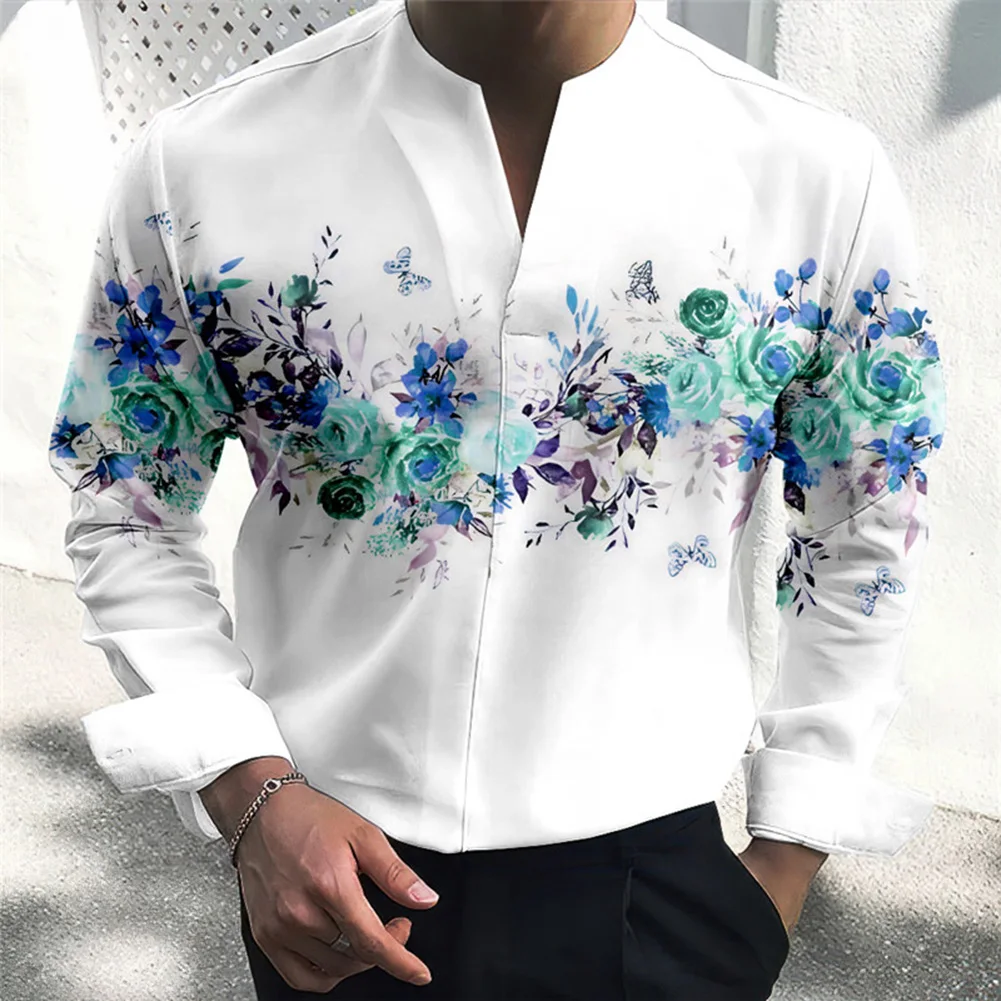Tops Shirt 3D Printing Casual Collarless Long Sleeve Slim Fit V-Neck Vacation Daily Comfy Fashion Hot New Male
Tops Shirt 3D Printing Casual Collarless Long Sleeve Slim Fit V-Neck Vacation Daily Comfy Fashion Hot New Male