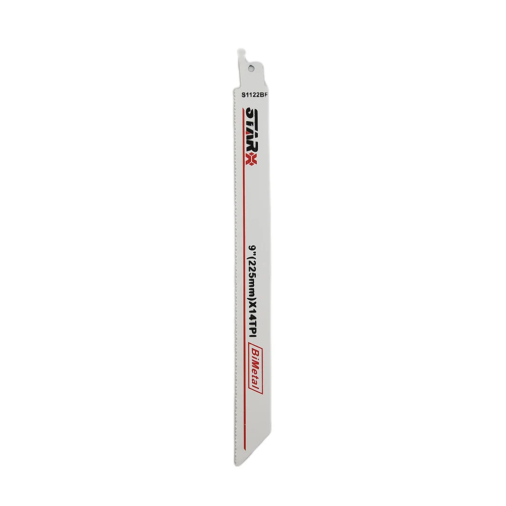 Hand Tool 1x 225mm 9'' BI-Metal Reciprocating Saw Blade Flexible For Metal & Wood Cutting Workshop Equipment
Hand Tool 1x 225mm 9'' BI-Metal Reciprocating Saw Blade Flexible For Metal & Wood Cutting Workshop Equipment