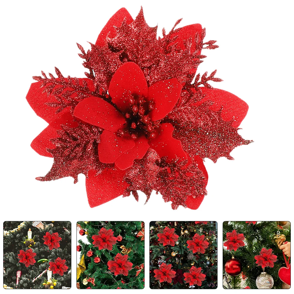Christmas Poinsettia Christmas Tree Poinsettia Ornament Decor Tree Decor Accessories Gold Powder Christmas Flower
Christmas Poinsettia Christmas Tree Poinsettia Ornament Decor Tree Decor Accessories Gold Powder Christmas Flower