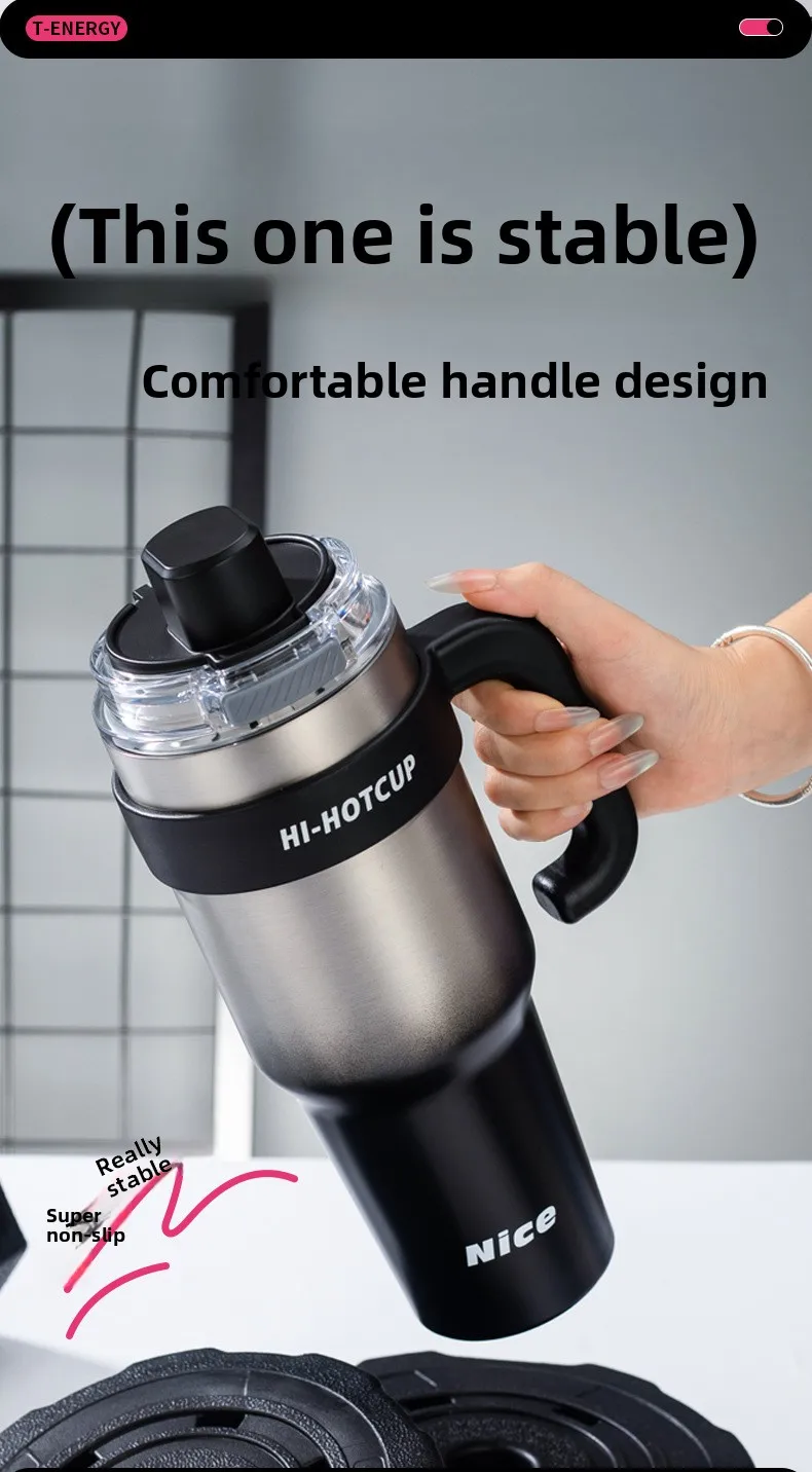 Large Capacity Ceramic Insulated Water Bottle for Men 2025 New Model Portable Carrying Straw Cup Stainless Steel Tea Separator 10 S50d8cb3d42ec4d79be7b2e96cab685a8Y