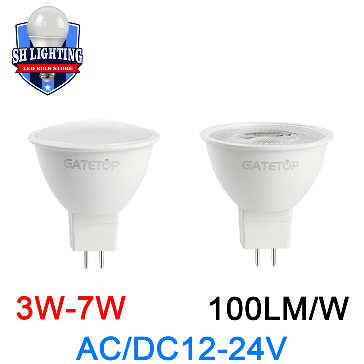 

AC/DC12V-24V Spot Foco MR16 3W-7W GU 5.3 Warm White Day Light LED Light Lamp For Home Decoration Replace 50W Halogen Spotlight