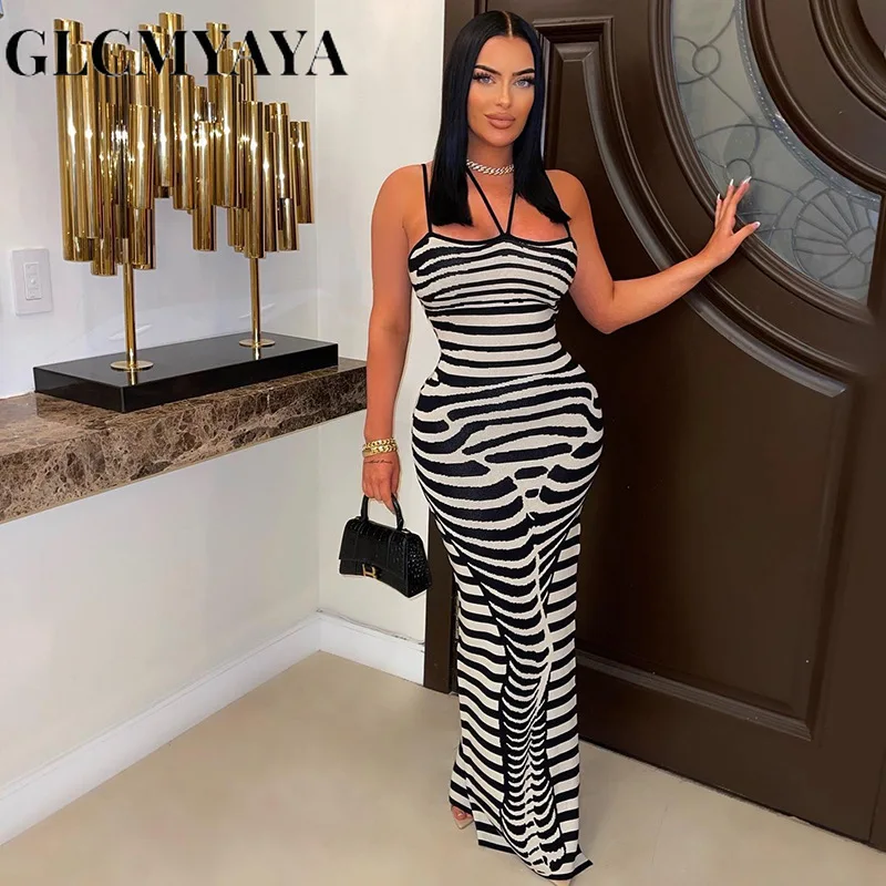 GLCMYAYA Women Fashion Striped Striped Lace-up High Side Slit Bodycon Dress 2023 Backless High Waist Sexy Party Pencil Dresses
GLCMYAYA Women Fashion Striped Striped Lace-up High Side Slit Bodycon Dress 2023 Backless High Waist Sexy Party Pencil Dresses