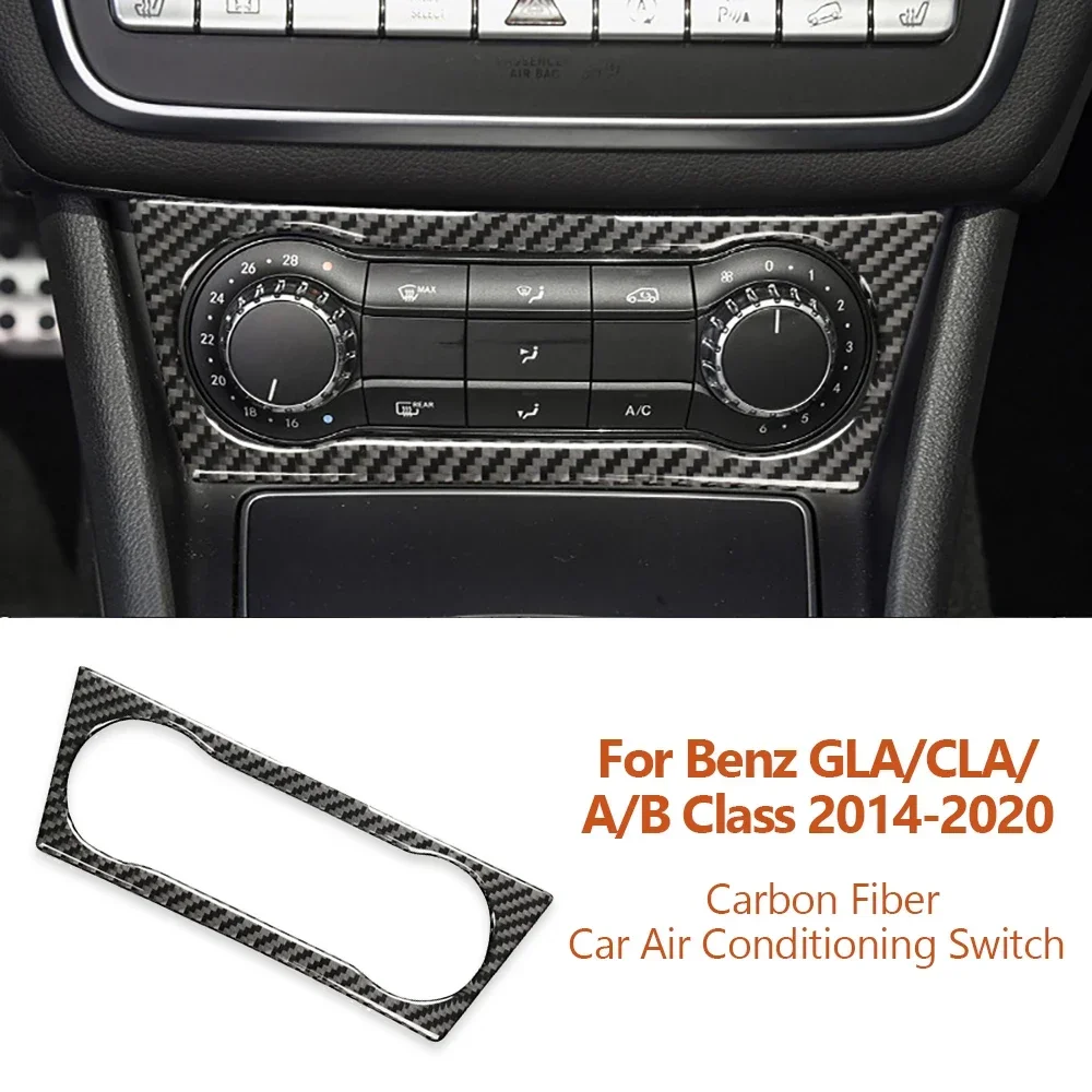 Для Mercedes Benz 2014-2020 GLA/CLA/A/B-Class, панель переключателя кондиционера из углеродного волокна, декоративная наклейка, автомобильные аксессуары
Для Mercedes Benz 2014-2020 GLA/CLA/A/B-Class, панель переключателя кондиционера из углеродного волокна, декоративная наклейка, автомобильные аксессуары