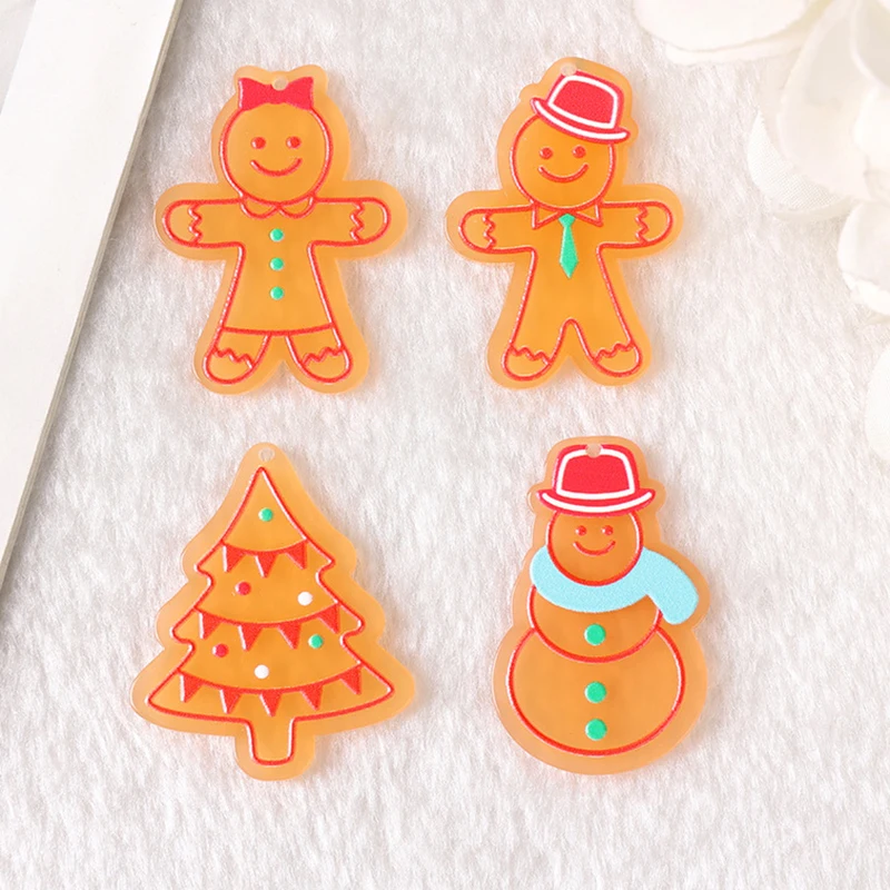 10pcs Christmas Biscuit Christmas Tree Snowman Acrylic Charms for Earring Necklace Bracelet DIY Y2k Fashion Jewelry Accessories
10pcs Christmas Biscuit Christmas Tree Snowman Acrylic Charms for Earring Necklace Bracelet DIY Y2k Fashion Jewelry Accessories