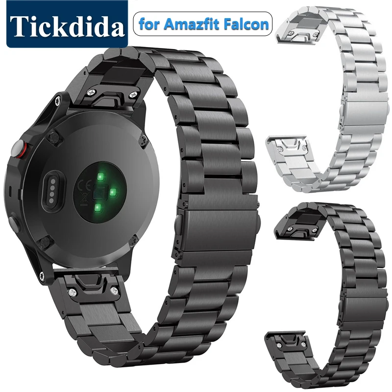 22mm Metal Strap for Amazfit Falcon Smartwatch Quick Release Bracelets Correa for Huami Amazfit Falcon Stainless Steel Watchband
22mm Metal Strap for Amazfit Falcon Smartwatch Quick Release Bracelets Correa for Huami Amazfit Falcon Stainless Steel Watchband