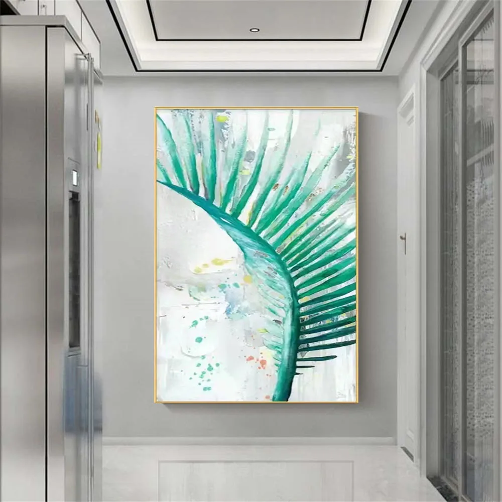 Pure Hand-Painted Wall, Green Lines, Leaf Canvases, Manual Abstract Canvas-Art, Modern Home Decoration Art
Pure Hand-Painted Wall, Green Lines, Leaf Canvases, Manual Abstract Canvas-Art, Modern Home Decoration Art