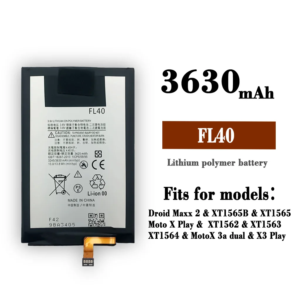 NEW Original Battery for Motorola Moto X Play & 3A Dual & X3 Play XT1543 XT1544 XT1560 XT1561 XT1562 FL40 Replacement Batteries
NEW Original Battery for Motorola Moto X Play & 3A Dual & X3 Play XT1543 XT1544 XT1560 XT1561 XT1562 FL40 Replacement Batteries