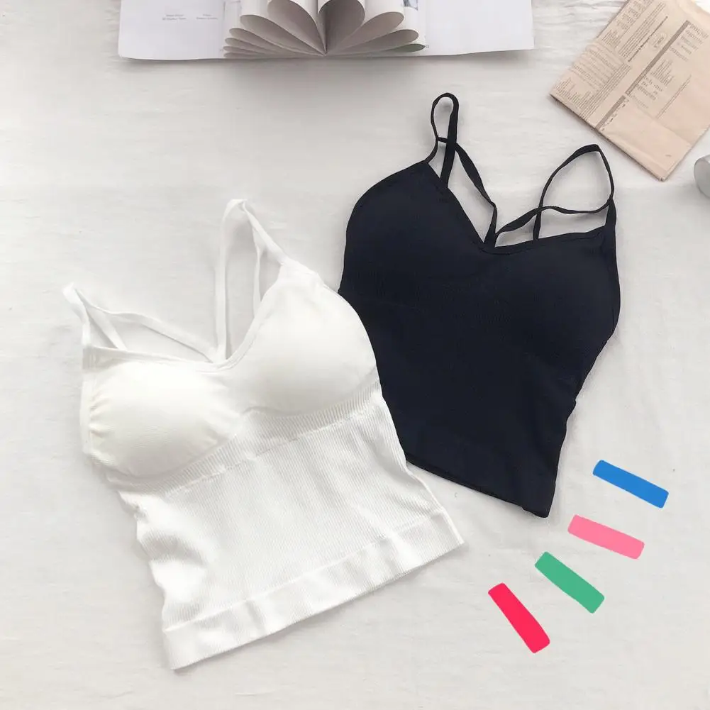 Base Layer Tube Top Slim Fit Women's Seamless Padded Vest Backless Elastic Camis Tank Top for Summer Ideal Inner/outer Wear Bra
Base Layer Tube Top Slim Fit Women's Seamless Padded Vest Backless Elastic Camis Tank Top for Summer Ideal Inner/outer Wear Bra