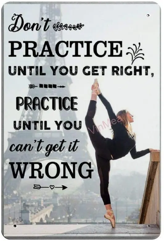 Практикуйтесь, пока вы не получите неправильный Ретро металлический фотопостер, Настенный декор, искусство, потертый шикарный подарок, подходит
Практикуйтесь, пока вы не получите неправильный Ретро металлический фотопостер, Настенный декор, искусство, потертый шикарный подарок, подходит