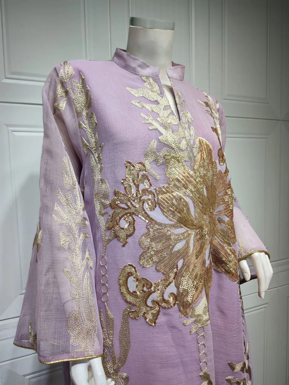 Maxi Dress Golden Sequins Embroidery Green White Abaya Woman Muslim Female Jalabiya Arabic Elegant Clothing Long Sleeves 242 Mallzona S50e29306676e4dedbf7cef931e4592337 Maxi Dress Golden Sequins Embroidery Green White Abaya Woman Muslim Female Jalabiya Arabic Elegant Clothing Long Sleeves Mallzona