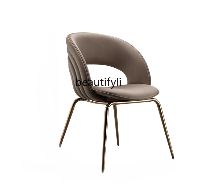 Italian Fabric Dining Chair Modern Simple Stainless Steel Make-up Chair Designer Light Luxury Study Chair
Italian Fabric Dining Chair Modern Simple Stainless Steel Make-up Chair Designer Light Luxury Study Chair