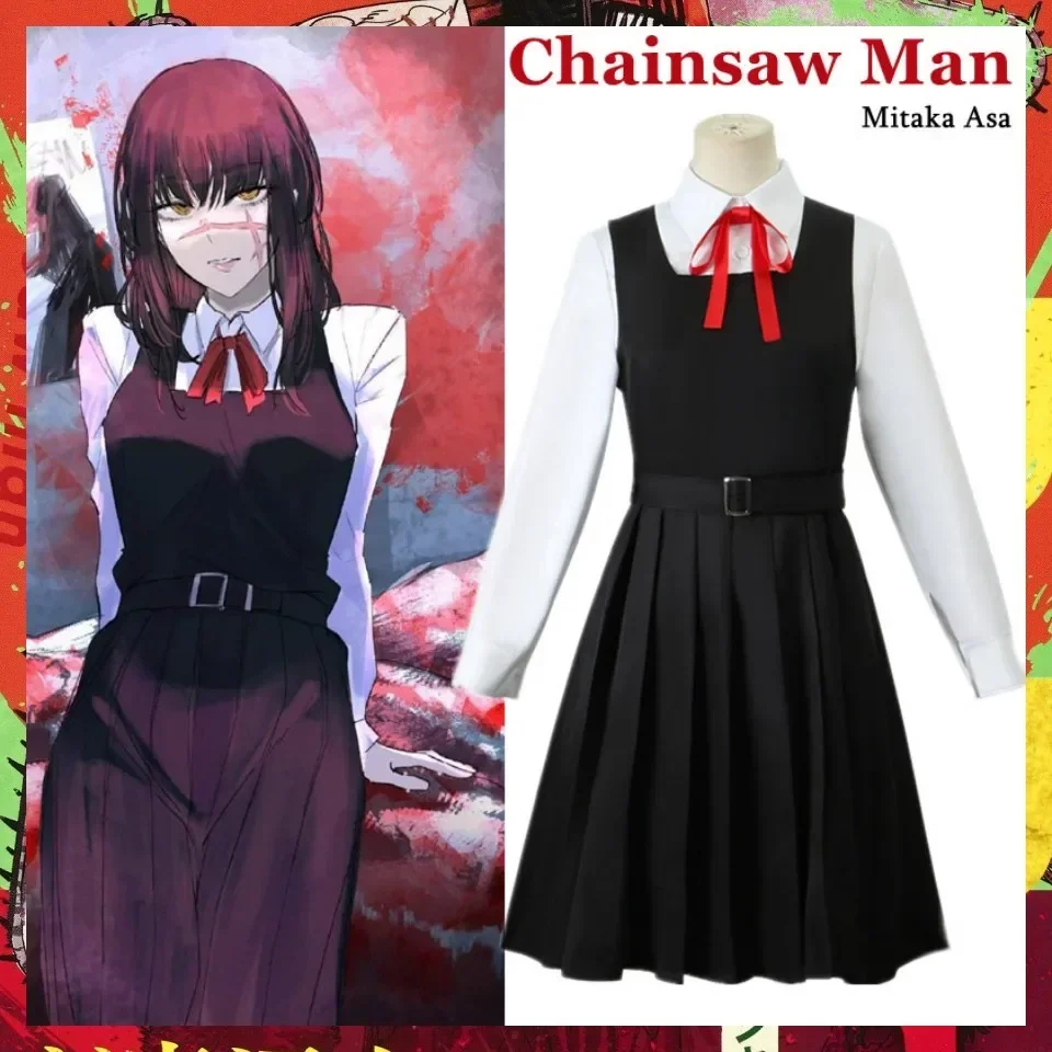 

Chainsaw Man Cosplay Asa Mitaka Dress JK School Uniform Women Shirt War Devil Halloween Costume For Woman Anime Clothes Meisjes