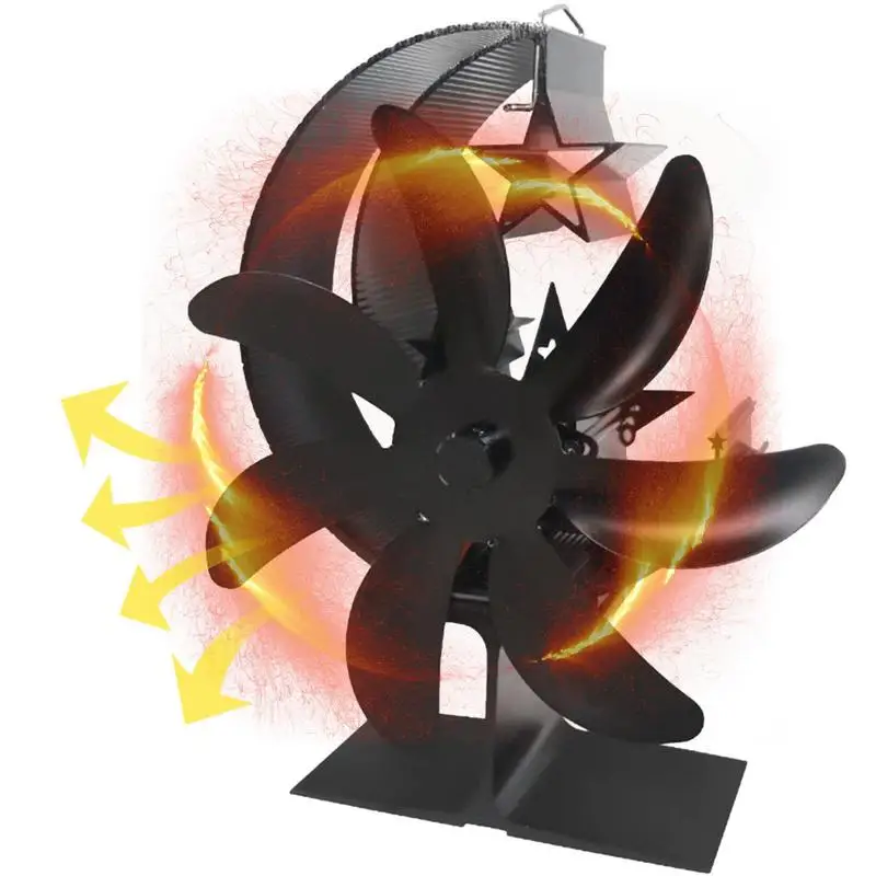 7 Blades Wood Stove Fan For Wood Burning Stove Log Burner Eco-Friendly Heat Circulation Efficient Fan With Thermometer
7 Blades Wood Stove Fan For Wood Burning Stove Log Burner Eco-Friendly Heat Circulation Efficient Fan With Thermometer